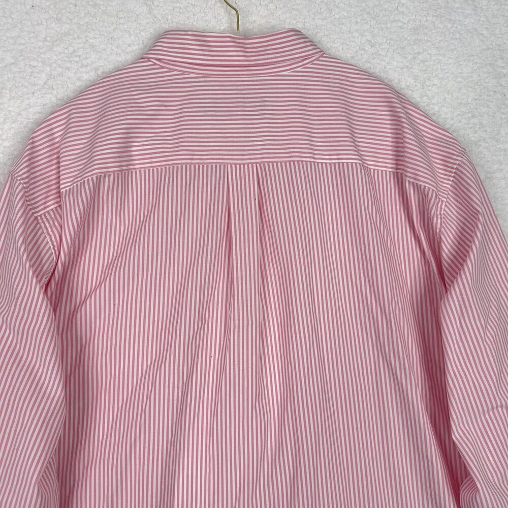 Vineyard Vines Mens Button Down Stretch Poplin Stripe Shirt Pink XL Embroidered - Picture 7 of 15